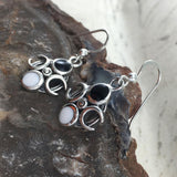 Lunar Cycle Silver Earrings TER1562 - Jewelry