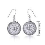 Archangel Gabriel Sigil Small Silver Earring TER1630 - Jewelry