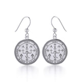 Archangel Uriel Sigil Small Silver Earring TER1632 - Jewelry