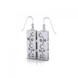 Flower Aromatherapy Sterling Silver Earrings TER1668 - Jewelry