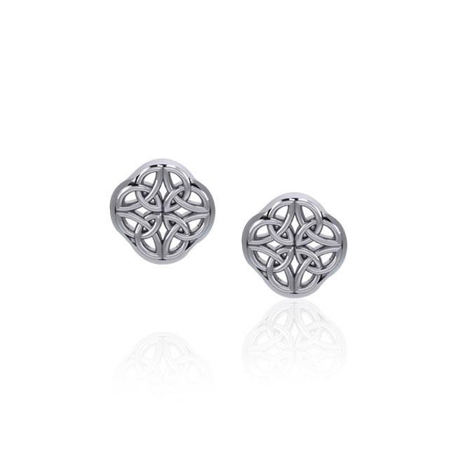 Celtic Knotwork Silver Post Earrings TER1812 - Jewelry