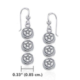 Triple The Star Silver Earrings TER1873 - Jewelry