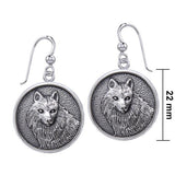 Wonderful Wolf Sterling Silver Earrings TER1894 - Jewelry