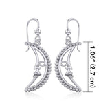 Crescent Moon Silver Earrings TER1904 - Jewelry