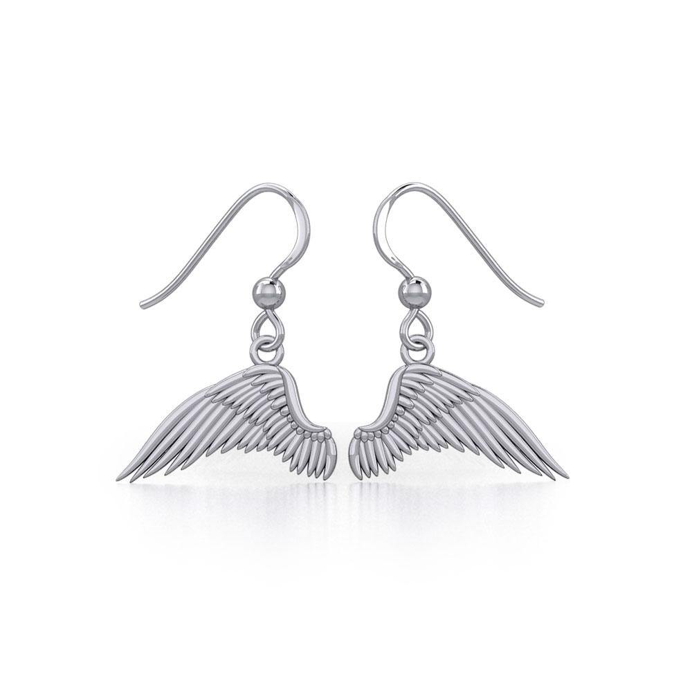 Angel Wing Silver Earrings TER1921 - Jewelry