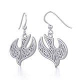 Celtic Knotwork Bird Silver Earrings TER1932 - Jewelry