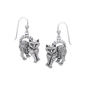 Cat Familiar Sterling Silver Earrings TER361