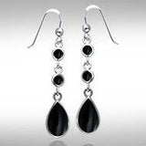 Teardrop Cabochon Silver Earrings TER434 - Jewelry