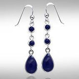 Teardrop Cabochon Silver Earrings TER434 - Jewelry