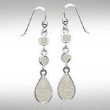 Teardrop Cabochon Silver Earrings TER434 - Jewelry