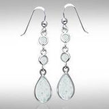 Teardrop Cabochon Silver Earrings TER434 - Jewelry