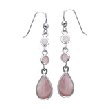 Teardrop Cabochon Silver Earrings TER434 - Jewelry