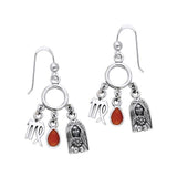 Virgo Zodiac Symbol Silver Earring TER889