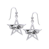 Witch Diva The Star Silver Earrings TER926 - Jewelry