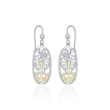 Worthy of the Golden Tree of Life Sterling Silver With 14K Gold Accent Earrings TEV2795