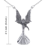 Angel Calling The Storm Silver Necklace by Amy Brown TNC019