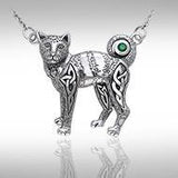 Celtic Cat Necklace TNC047 - Jewelry