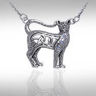 Celtic Cat Necklace TNC049 - Jewelry