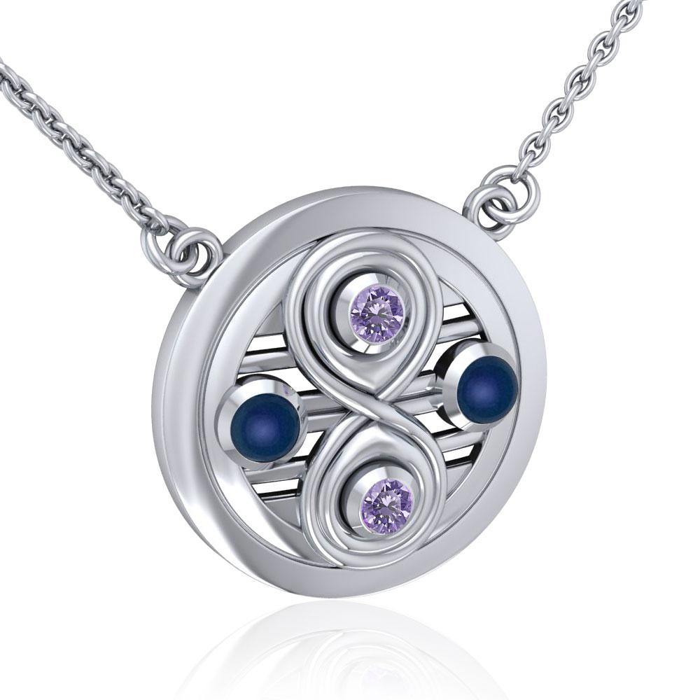 Relationship Necklace with Gemstone TNC157 - Jewelry