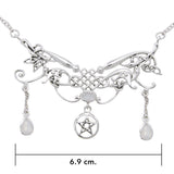 Celtic Fairy Queen Pentacle Sterling Silver Necklace TNC415P