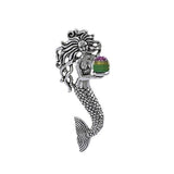 Charmed by the Mythical Mermaid ~ Sterling Silver Treasure Pendant with Swarovski Crystal TP1025 - Jewelry