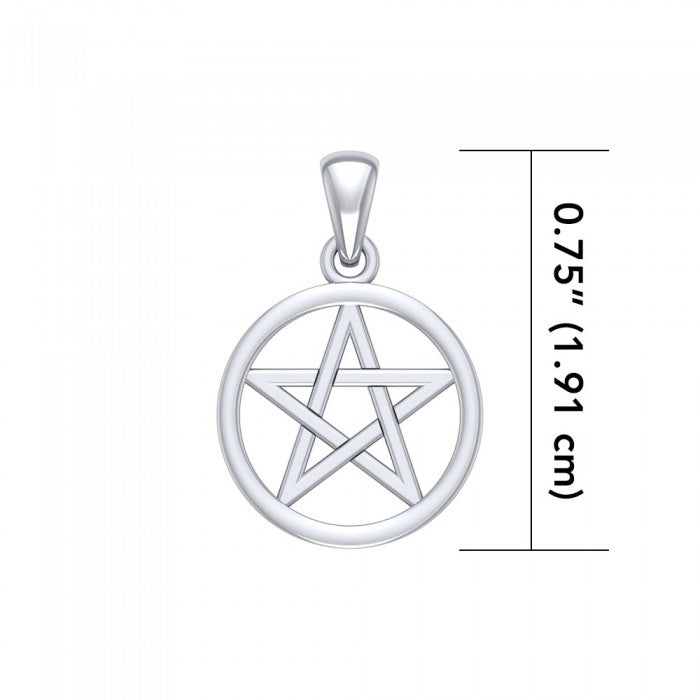 Pentagram pendant in Sterling Silver TP1195