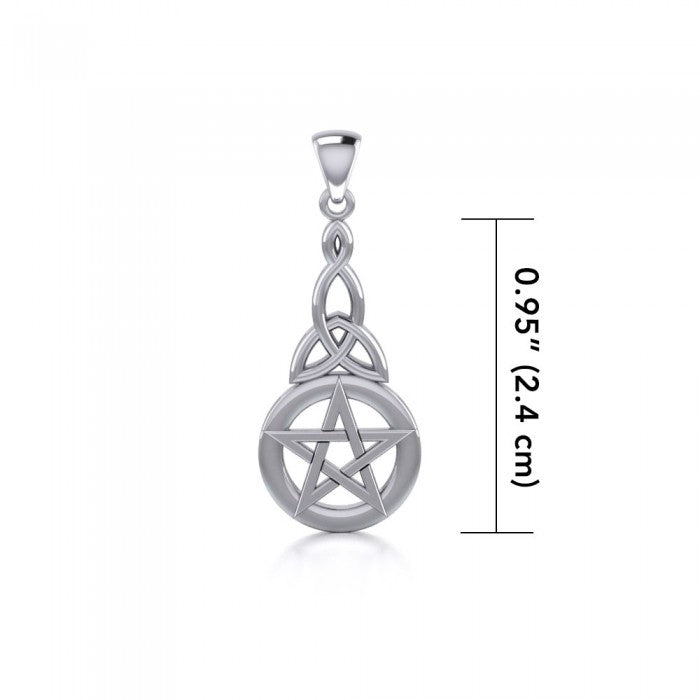Silver Pentagram Pentacle Pendant TP1359