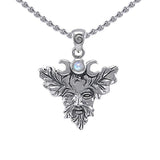 Green Man Silver Pendant TP1561 - Jewelry