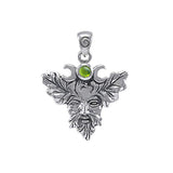Green Man Silver Pendant TP1561 - Jewelry