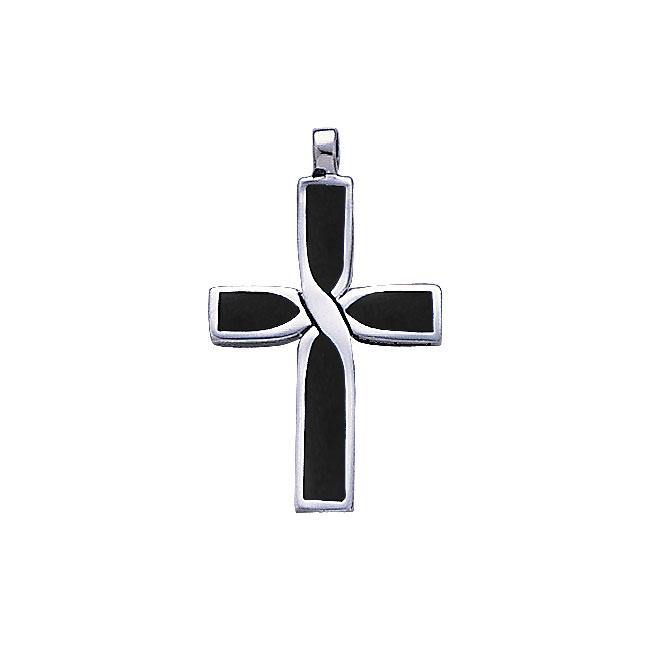 Infinity Cross Silver Inlay Pendant TP2209 - Jewelry