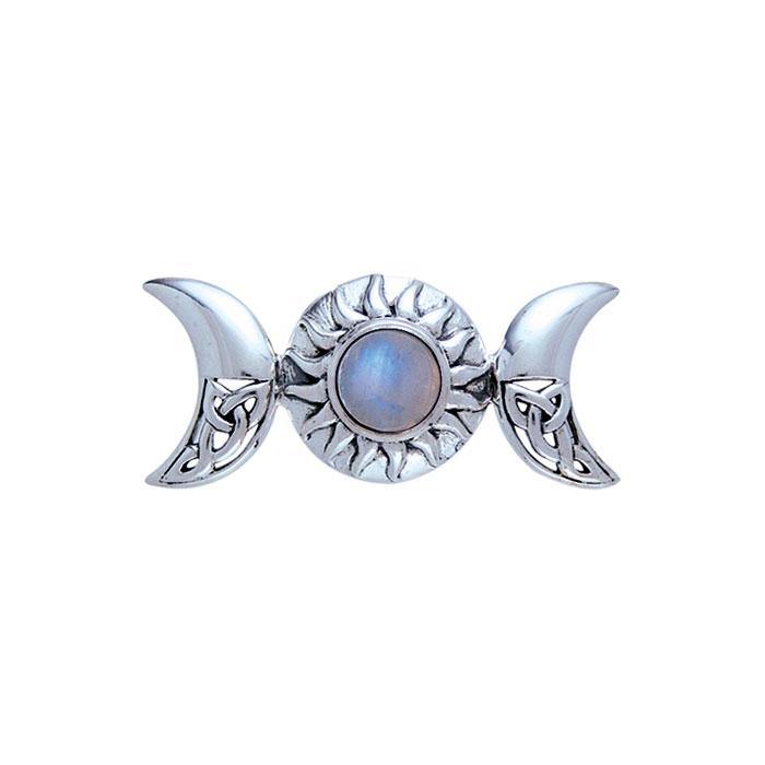 Blue Moon Silver Pendant - Magicksymbols