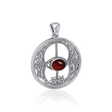 Chalice Well Pendant with Gemstone TP3307