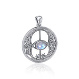 Chalice Well Pendant with Gemstone TP3307