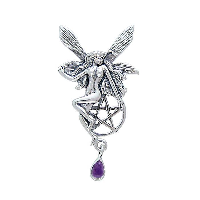 Fairy with The Star Silver Pendant TP3319 - Jewelry