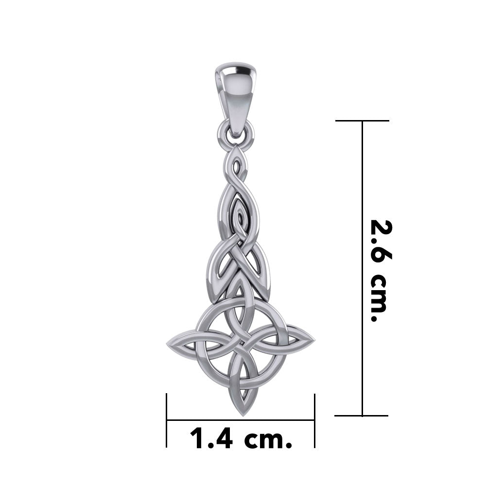 Celtic Knots Quaternary Silver Pendant TP3329