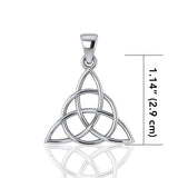 The Divine Power of the Triquetra Sterling Silver Pendant - Magicksymbols