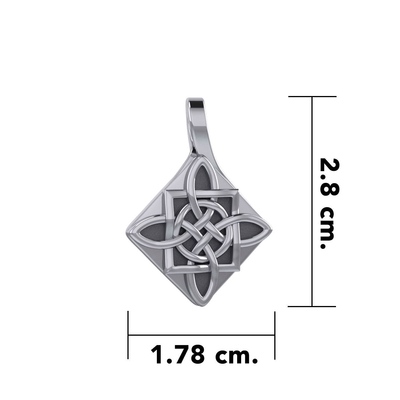 Celtic Spirits Quaternary Knot Silver Pendant TP3391