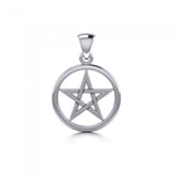 Pentacle Sterling Silver charm pendant TP355