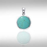 Rainbow Disc Silver Pendant TP3639 - Jewelry