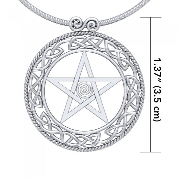Silver Pentagram Pentacle Pendant TP464