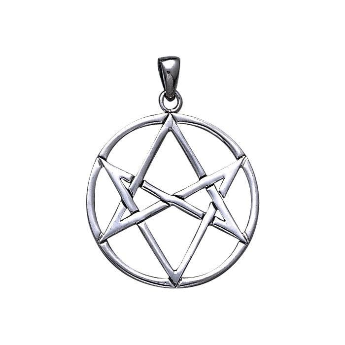 Magical Hexagram Silver Pendant TP470 - Jewelry