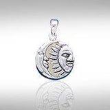 Sun Moon Flip Pendant TP574 - Jewelry