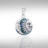 Sun Moon Flip Pendant TP574 - Jewelry