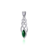 Contemporary Celtic Knotwork Silver Pendant TP857 - Jewelry