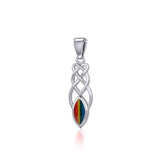 Contemporary Celtic Knotwork Silver Pendant TP857 - Jewelry