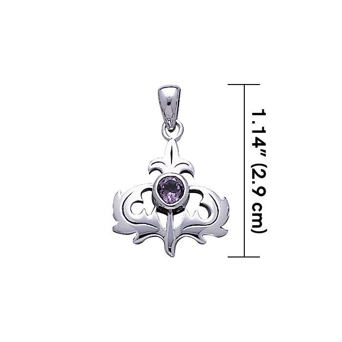 Scottish Thistle Pendant TP859 - Jewelry