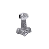 Infinity Thor's Hammer Sterling Silver Slider Pendant TP913