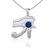 Udjat Pendant with Stone Eye by Oberon Zell TPD1068 - Jewelry
