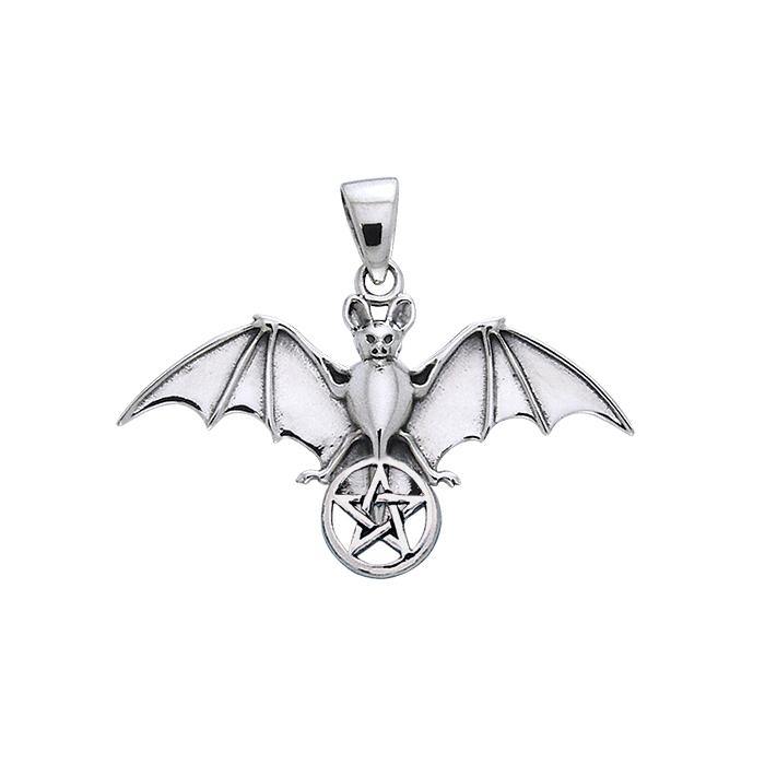 Bat and Star Silver Pendant TPD1078