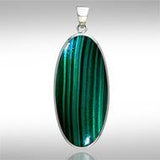 Oval Cabochon Silver Pendant TPD110 - Jewelry